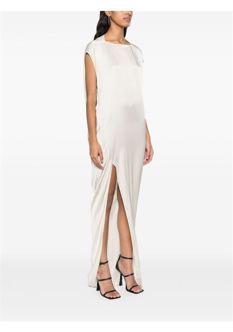 White satin-finish edfu t maxi dress Rick owens - women RICK OWENS | RP01E7505SCH41